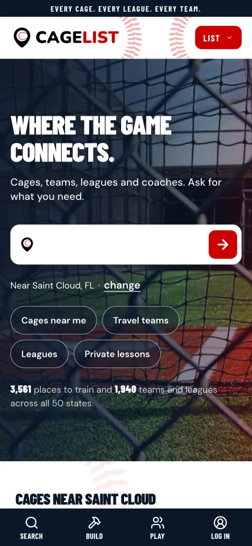 CageList on a phone
